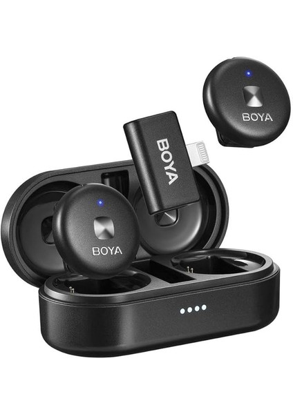 Omic-D Wireless Ikili Yaka Mikrofonu Lightning (Siyah)