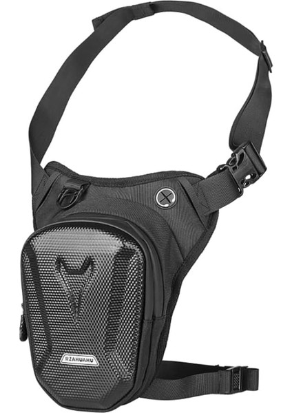 Erkekler ve Kadınlar Için Uyluk Çantası ve Bacak Cebi, Koşu, Bisiklet, Motosiklet, Spor ve Iş Için Spor Bacak Çantası, Siyah, L, Günlük