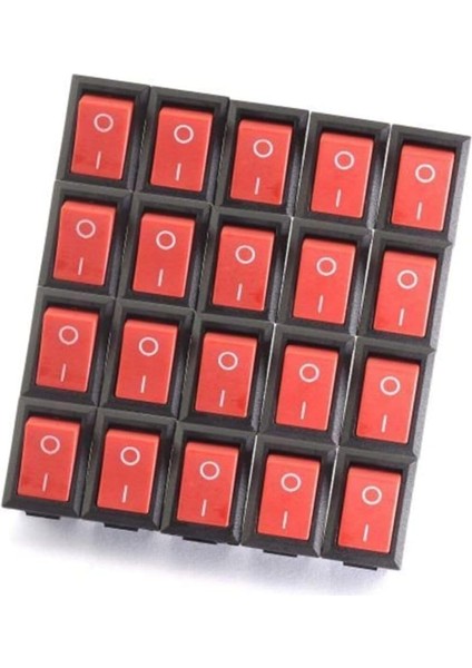 20 Adet, Aç Kapa Anahtar, Devre Anahtarı, Mini Güç Anahtarı, On Of Switch
