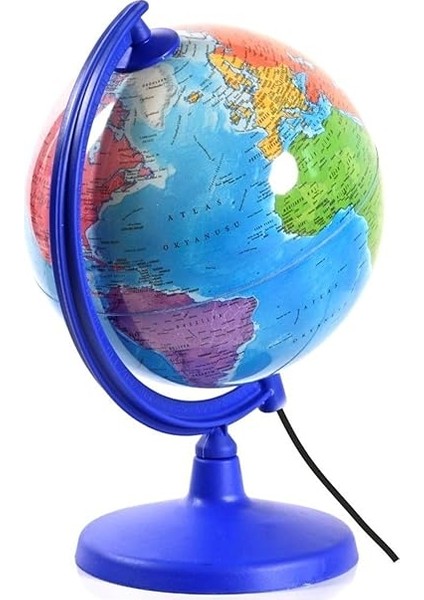 Store Siyasi Dünya Küresi 30 cm Çaplı Işıksız En Büyük Boy Yer Küre Eğtici Harita, Çok Renkli modelleri