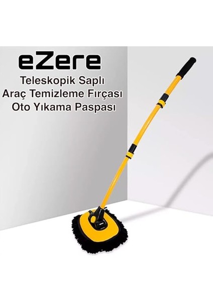 LS-426 Teleskopik Araç Temizleme Fırçası Oto Yıkama Paspası Siyah,sarı fiyatları