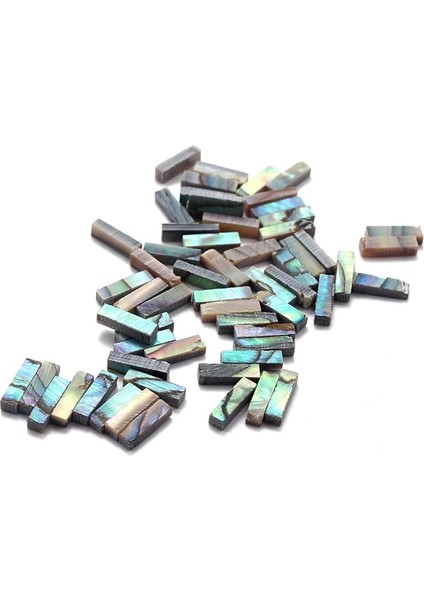 Abalone Kabuğu Gitar Süslemesi 10 Adet Purfling Bağlama Şeridi 12X15X12MM GF101 Luthier Için