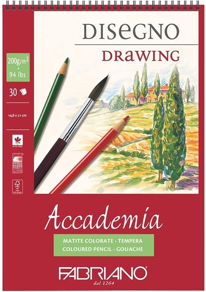 Çizim Bloğu, Pamuk, Beyaz, 14.8 x 21 x 0.5 cm