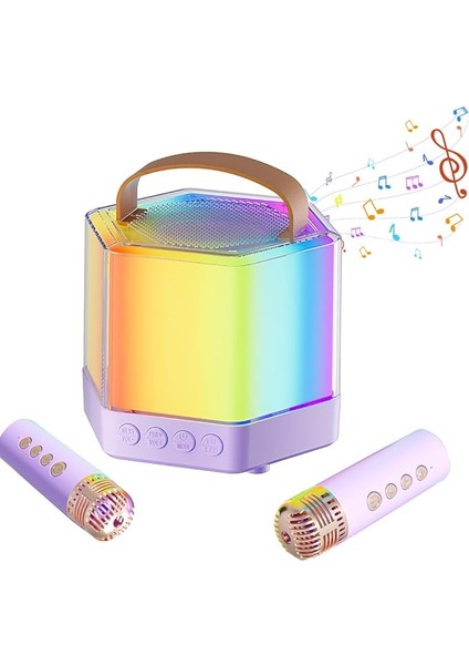 2 Mikrofonlu Çocuk Karaoke Makinesi, 3 Ila 12 Yaş Arası Çocuklar Için Oyuncak, Mini Karaoke Makinesi, Karaoke Oyuncağı, 5, 6, 7, 8, 9, 10, 11 Yaş Için Hediye