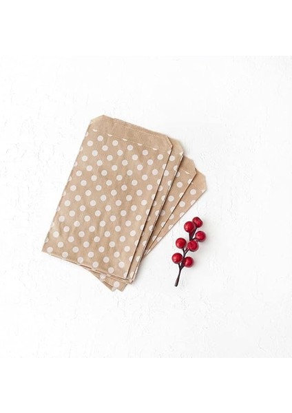 Kese Kağıdı, Kraft-Beyaz Puantiyeli (11X20-100 Adet) fiyatları