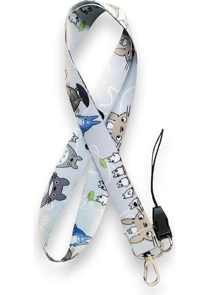 Desenli Boyun Askı Ipi Yaka Kartı Boyun Askısı Telefon Askısı Ktr - ASK0260