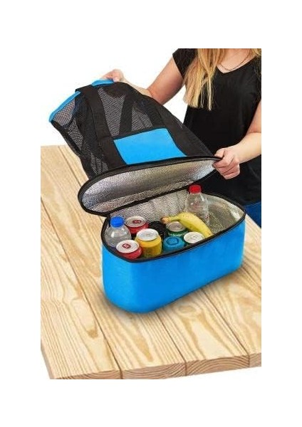 Soğuk Tutucu Buzluklu Termos Bölmeli Plaj Kamp Piknik Çantası indirimleri