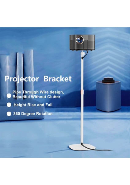 Projeksiyon 130 cm Ayarlanabilir Projektör Standı – Gimbal Tip, Metal Gövde, 5 kg Taşıma Kapasiteli, Kablo Geçişli Teleskopik Tripod, 60-130 cm Yükseklik, 20×34 cm Tabanlı | TY07 fiyatları