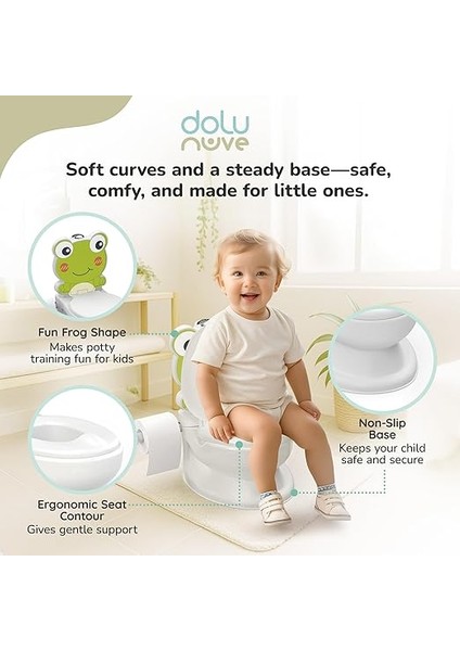 Oyuncak Kurbaga Eğitici Lazımlık Beyaz indirimleri