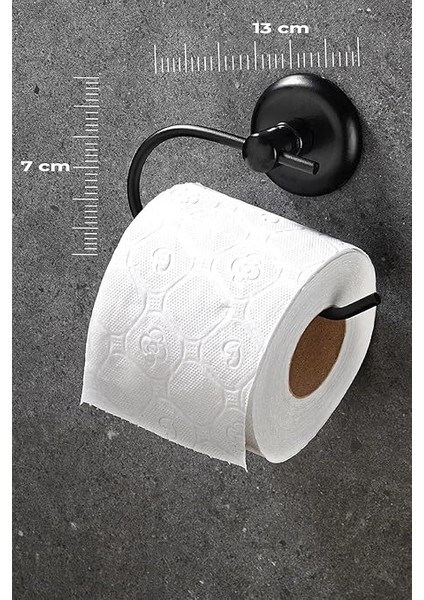 Haus Yapışkanlı Tuvalet Kağıtlığı Wc Kağıtlık Tuvalet Kağıdı Askısı Siyah fiyatları