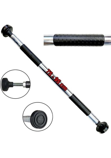 Barfiks Çubuğu 60-100 cm Çift Süngerli Ayarlanabilir Barfiks Çekme Demiri Barfiks Aleti fırsatları