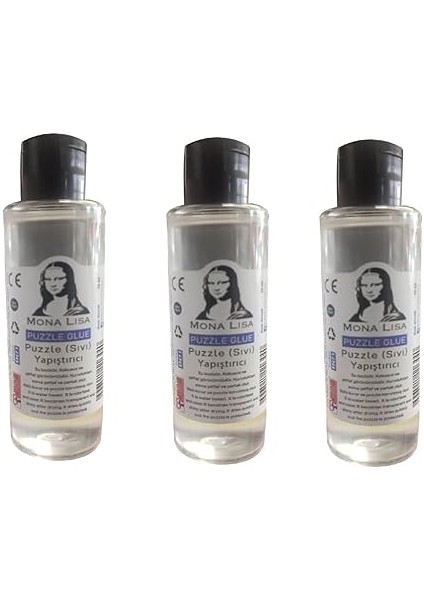 Kırtasiye 1955 3X70 ml Puzzle Yapıştırıcı Seti (Şeffaf)