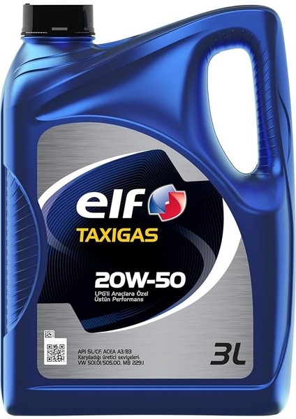 Taxigas 20W50 Motor Yağı 3 Litre