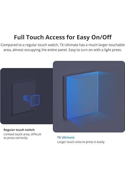 Tx Ultimate Akıllı Dokunmatik Duvar Anahtarı 3 Kanallı fiyatları