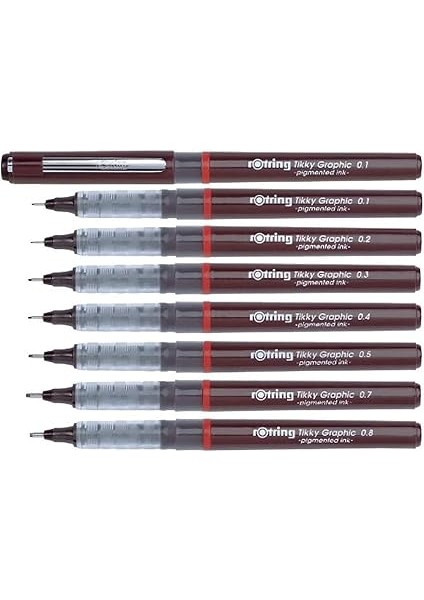 Tikky Graphic Keçe Uçlu Teknik Çizim Kalemi, 0,2 Mm, Siyah Mürekkep fırsatları