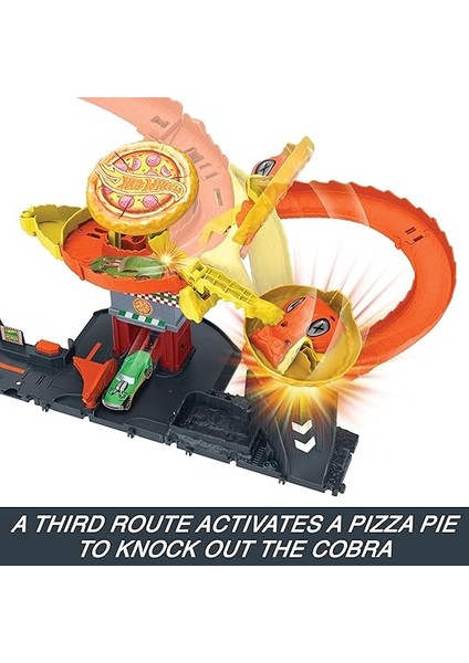 Wheels Pizza Dükkanında Kobra Macerası Oyun Seti Hot Wheels Pizza Dükkanında Kobra Macerası Oyun Seti ve 1:64 Ölçekli Oyuncak Araba HTN81 indirimleri