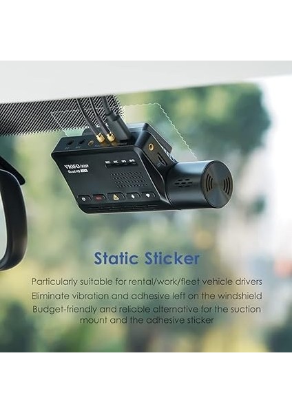 3 x Şeffaf Anti-Statik Filmler, Ön Cama Yapışır, Tüm Vıofo Dashcam ile Uyumludur fırsatları