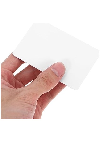 50 Adet Pvc Beyaz Kart Işletmeler Için Boş Plastik Kartlar Çift Taraflı Baskıya Hazır fırsatları
