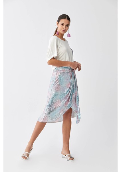 Renkli Payetli Uzun Etek Standart Renk Y2015119_089 fiyatları