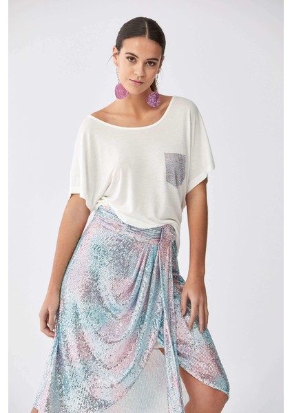 Renkli Payetli Uzun Etek Standart Renk Y2015119_089 modelleri