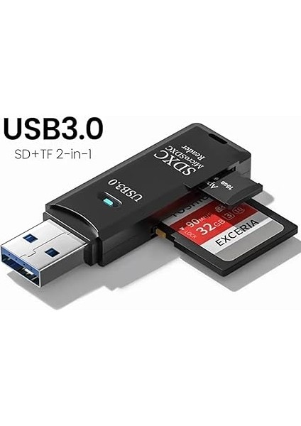 Wlue 2'si 1 Arada USB 3.0 Micro Sd/tf Kart Okuyucu, Veri Aktarım Adaptörü fiyatları