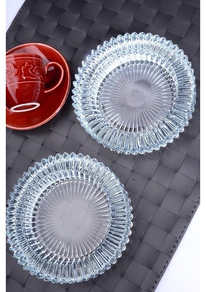 2 Adet Kristal Lüks Küllük Cam Puro Kül Tablası Yuvarlak Kül Tabağı