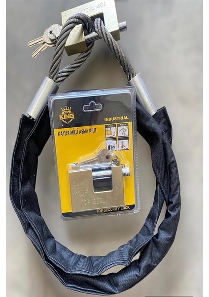 2 Metre 10 mm Kesilmez Çelik Halat Motosiklet Bağlama Halat Motosiklet Zincir Kılıflı