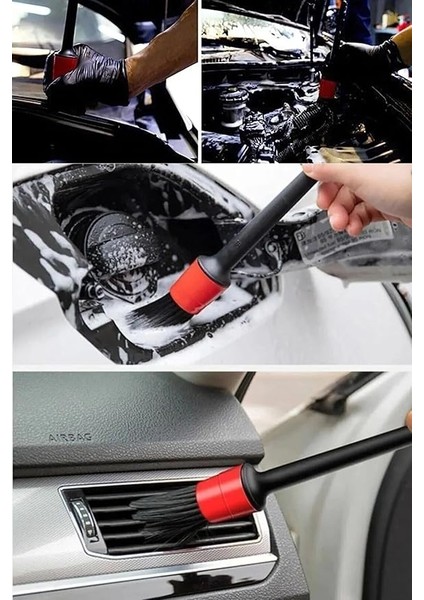 Araba Oto Araç Detaylı Temizlik Fırça Seti 5'li Oto Araba Yıkama Klima Temizleme Fırça Takımı fırsatları