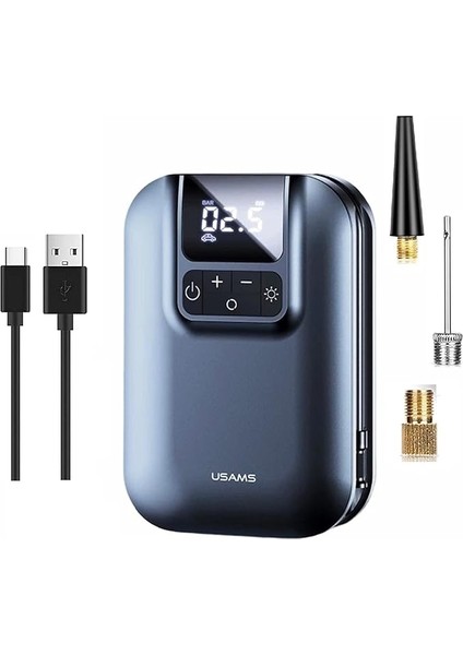 US-ZB215 350PSI 5000MAH Şarjlı Çok Amaçlı Taşınabilir Lastik Hava Pompası