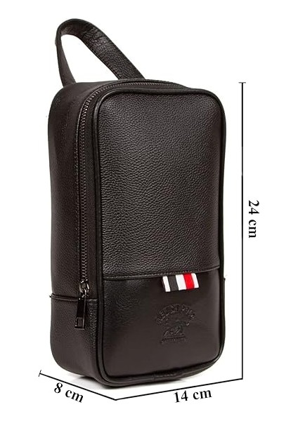 A Dos Erkek Siyah Vegan Deri Tıraş Seyahat Kozmetik Portföy Bakım El Çanta Günlük modelleri