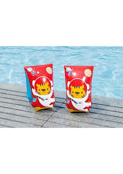 Yüzme Kolluğu 5-12 Yaş, Astro Tiger Sevimli Hayvan Figürlü Havuz Deniz Simidi 30X15 cm fiyatları