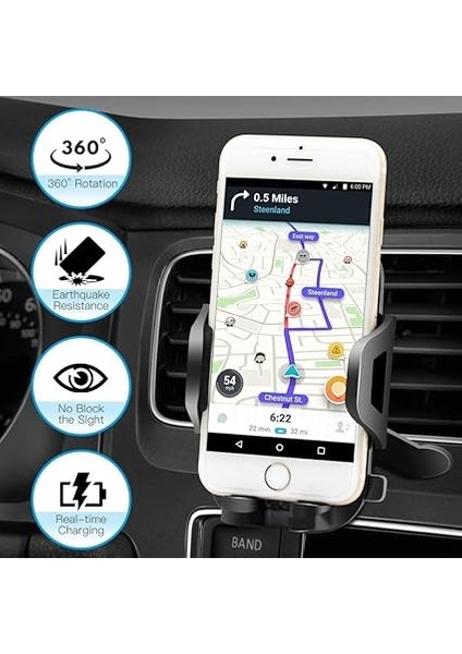 Nıppon, Uzatılabilir Vantuzlu Araç Içi Telefon Tutucu - Araba Telefon Tutucu - Tek Tuşla Açılır Kanatlar indirimleri