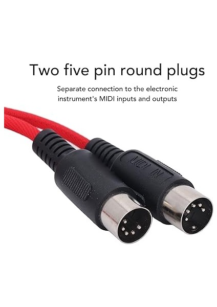 C Mıdı Kablosu, Type-C'den 5 Pın'e Mıdı Arayüzü Mıdı Kablosu Adaptörü 5 Ft Mıdı Piyano USB Kablosu Mıdı Arayüzü Çıkıştan Usb'ye Kablo Adaptörü ve Göstergeli Klavye indirimleri