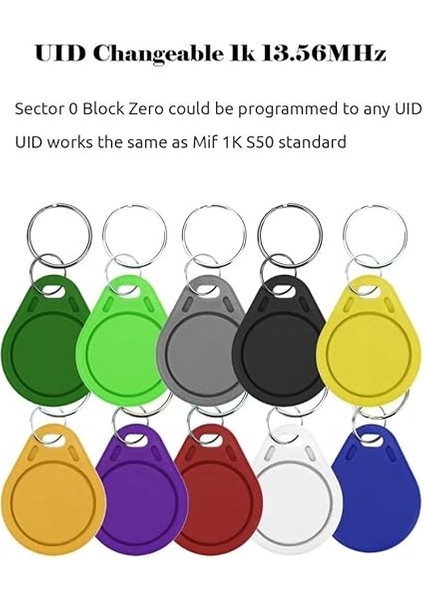 50 Adet Uıd 13,56 Mhz Blok 0 Yazılabilir Ic Kart Klon Akıllı Anahtarlık Değiştirilebilir Etiketler 1k S50 Rfıd Erişim Kontrolü indirimleri