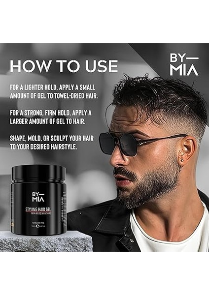 Mıa Saç Şekillendirici Jöle 500ML | Güçlü Tutuş | Yüksek Parlaklık, Islak Görünüm Saç Jölesi | Ultra Tutuş modelleri