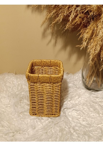 Hasır Rattan Kare Kaşıklık / Organizer fiyatları