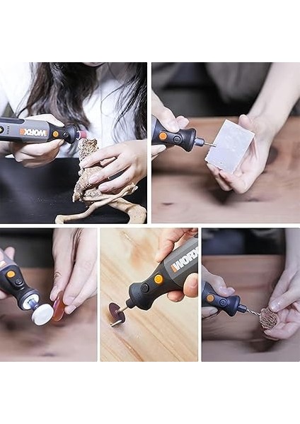 WX106 8 Volt Kalem Tipi Devir Ayarlı Profesyonel Gravür Makinesi, 21 Parça Aksesuar fırsatları