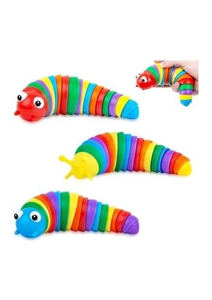 Store 01 Eğlenceli Emekleme,eklemli Esnek Tırtıl Duyusal Stres Giderici Esnek El Oyuncağı Interaktif Bebek ve Çocuk Oyuncağı modelleri