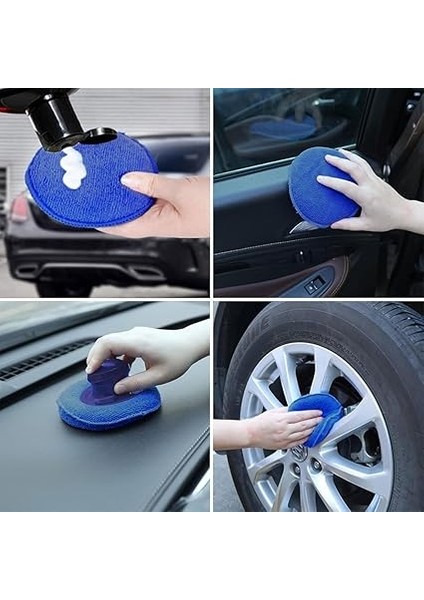 MC3510 3 Parça 130MM Velkro Cırtlı Mikrofiber Oto Yıkama, Parlatma ve Cila Süngeri indirimleri