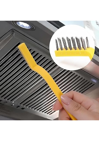 Fırça Seti, 3'ü 1 Arada Detaylı Ocak, Fayans, Araba Tel Temizlik Fırçası (Bakır-Demir-Plastik) fiyatları