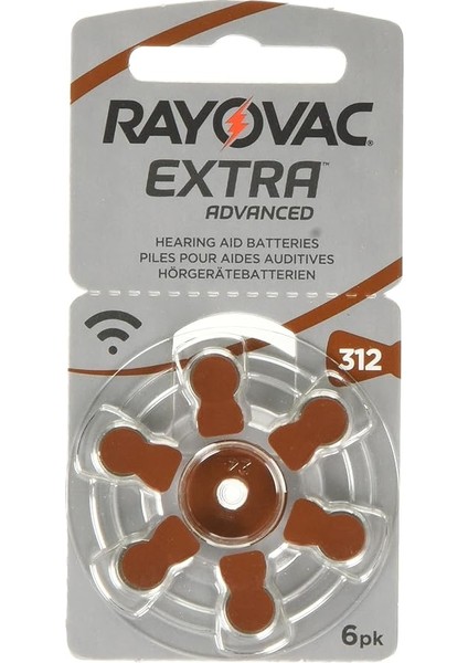 Extra Advanced 312 Numara 6lı 10 Paket Işitme Cihazı Pili