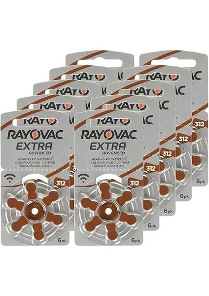 Extra Advanced 312 Numara 6lı 10 Paket Işitme Cihazı Pili fırsatları