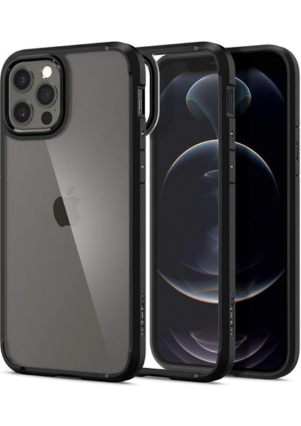iPhone 12 / 12 Pro ile Uyumlu Kılıf Ultra Hybrid Matte Black - ACS01703