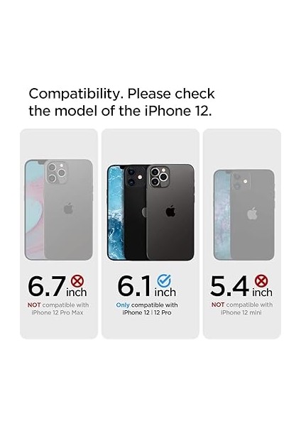 iPhone 12 / 12 Pro ile Uyumlu Kılıf Ultra Hybrid Matte Black - ACS01703 fiyatları