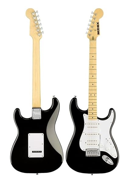 RPH-40WB-25AMP Siyah Beyaz 25W Şarjlı Bt Amfili Elektro Gitar Seti Hsh Manyetik Maple Klavye fırsatları