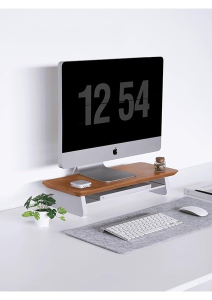 Wood Küçük Monitör Standı (Meşe)