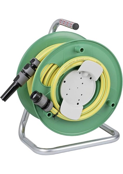 Su Hortumu Makarası WS3220 (20 M Hortum Uzunluğu, Özel Plastikten, Almanya'da Üretilmiştir), Yeşil