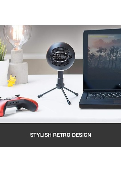 Microphones Snowball Ice Plug 'n Play USB Mikrofon, Kayıt, Podcasting, Broadcasting, Twitch Game-Streaming, Voiceover, Youtube Videoları Pc ve Mac Üzerinde - Siyah fırsatları