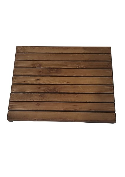 Mobilya Ahşap Masa Altı Ayaklık Ayak Koyma Standı Kestane Rengi