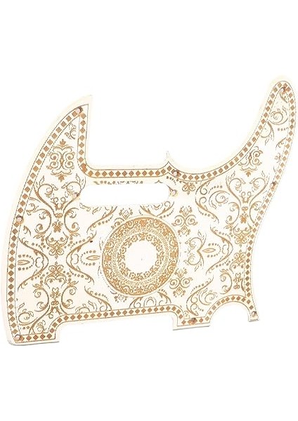 Kolay Kurulum Performans Aksesuarlarıyla Şık Telecaster Için Gitar Pickguard (GQ233 Beyaz Oymalı) indirimleri